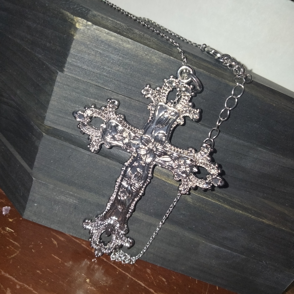 A Flowery Gothic Cross
